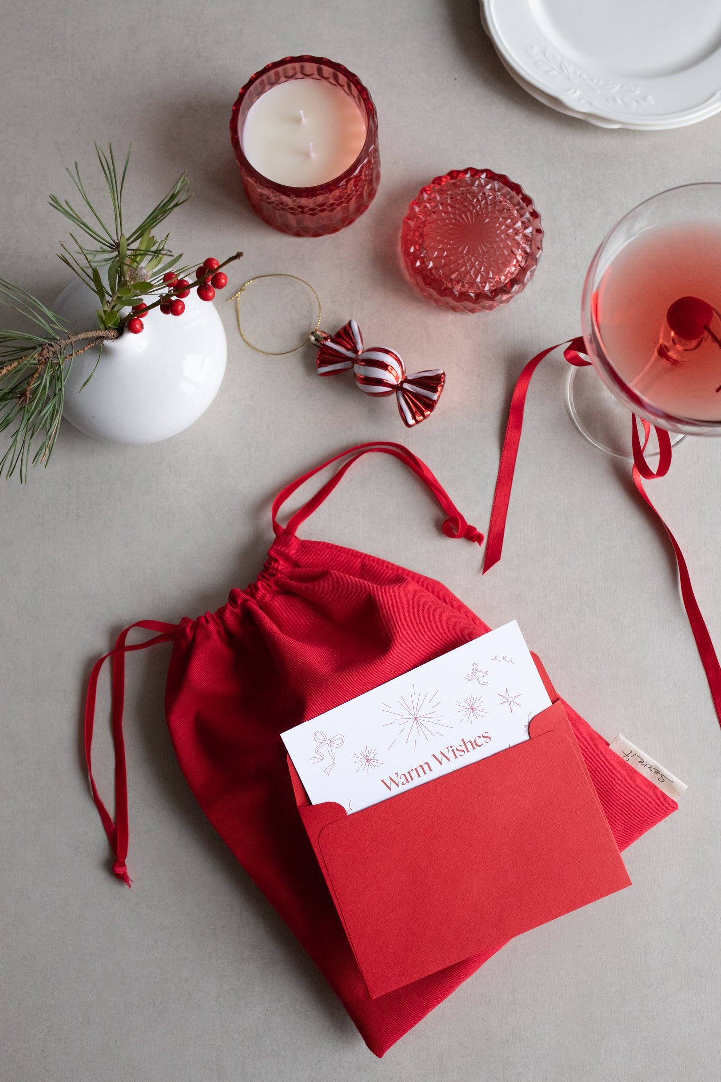 Holiday Bow Napkin Set