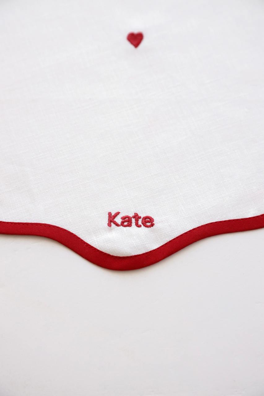 Fine Heart Linen Napkin Set