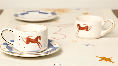 Чашка з блюдцем «Казкокінь»