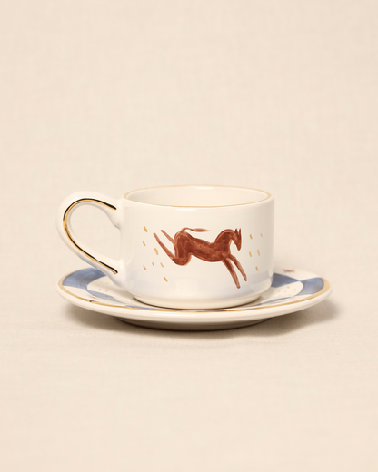 Чашка з блюдцем «Казкокінь»