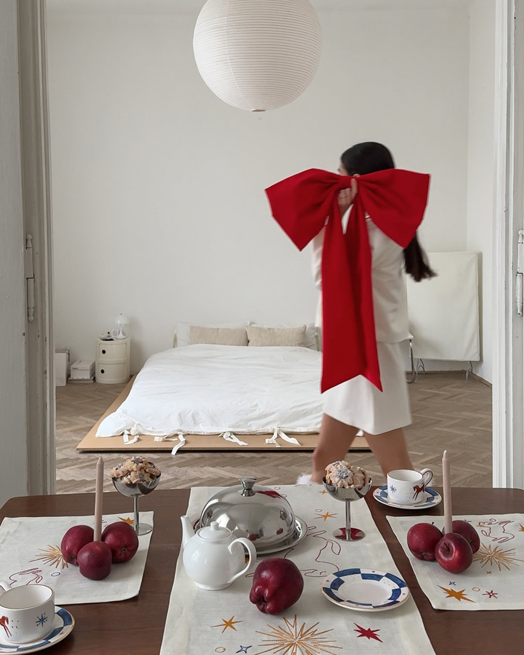 Ялинкова прикраса «Новорічний бант»