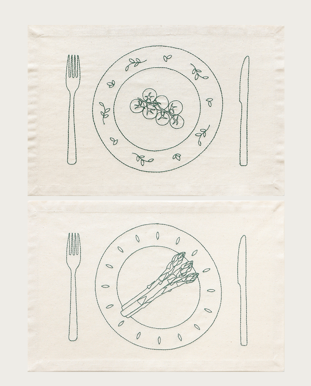 Fine Plates Napkin Set [Artichoke+Giant Tomato]