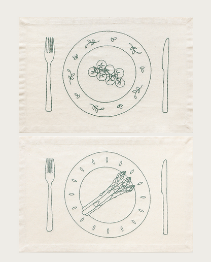 Fine Plates Napkin Set [Artichoke+Giant Tomato]