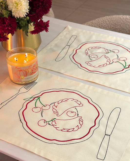 Fine Plates Napkin Set [Bread and Butter]